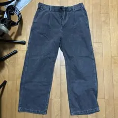 デニムパンツゴムレディースグレー