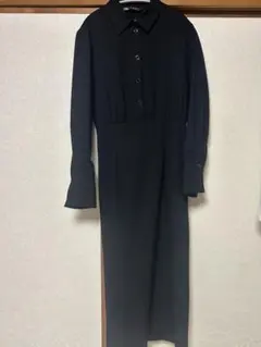 ZARA ブラック シャツワンピース