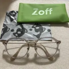 Zoff 度なしメガネ クリアフレーム