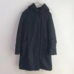 4781 グローバルワーク　中綿ジャケット　黒　Ｍ　ミドル丈　アウター　防寒