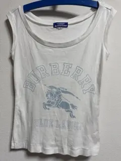 BURBERRY BLUE LABEL タンクトップ 38三陽商会正規品白ロゴ