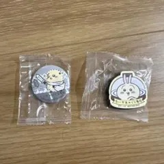 ちいかわ　くら寿司　缶バッジ　マグネット　ラッコ　うさぎ　あのこ