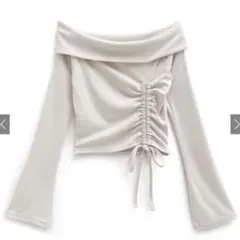 GRL 長袖 トップス オフショル アイボリー