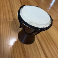 小型木製ドラム 約10cm 鼓？　フラダンスの小物のサムネイル