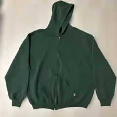 RUSSELL ATHLETIC 無地　USA製 裏起毛　ジップアップパーカー