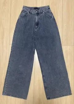 Heather ワイドデニムパンツ グレー Mのサムネイル