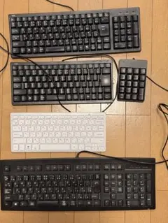 パソコンキーボードまとめ売り 5点 パソコン キーボード 5点 まとめ売り DELL ELECOM など 有線 - メルカリ