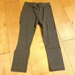 ユニクロ 子ども レギンスグレー スパッツ 100cm ポケット付き
