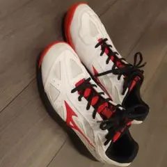 Mizuno テニスシューズ ホワイト/レッド