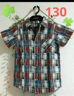 処分価格☘️キッズシャツ130☘️コットン100%☘️美品✨