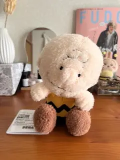ふわふわ　チャーリーブラウン ぴょこぴょこ　ぬいぐるみのサムネイル
