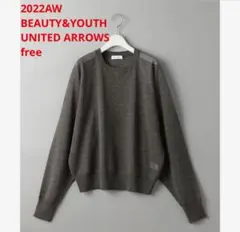 ほぼ新品＊BEAUTY&YOUTH UNITED ARROWS シアーニットCH
