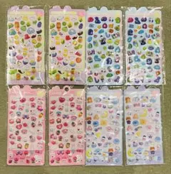 3Dシール ぷくぷくシール ボンボンドロップ 立体 8枚セット