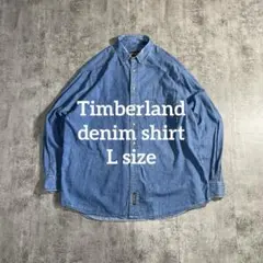 90s Timberland デニム 長袖シャツ L オーバーサイズ BD 古着のサムネイル