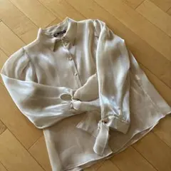 ZARA ベージュ 長袖シャツ