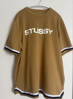 90s stussy ストックロゴ メッシュ フットボール ゲームシャツ　old 希少・限定】STUSSY メッシュ ゲームシャツ オールド