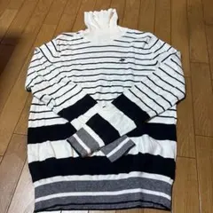 PEARLY GATES ストライプ タートルネック ニットセーター サイズ5
