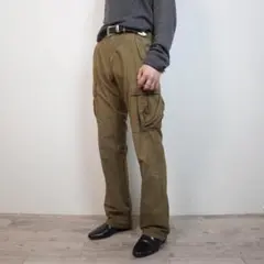 BASISBROEK カーゴパンツ チェック y2k グランジ 茶色/HW322