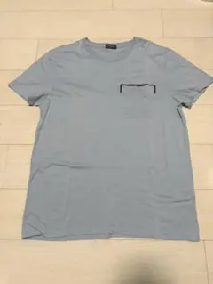 ライトブルー Tシャツ フロントポケット付きのサムネイル