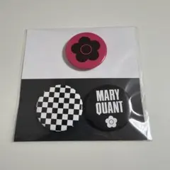 【新品】マリークヮント 缶バッジ 3個セット MARY QUANT