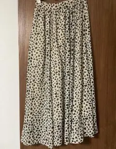 ヒョウ柄 フレアスカート