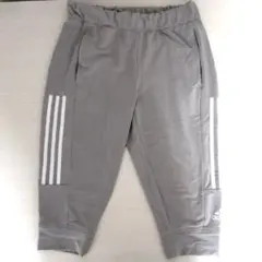 【最終価格】adidas 3本ライン ハーフパンツ グレー レディース