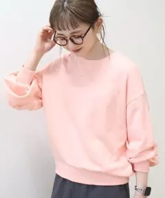 重ね着風 スウェット