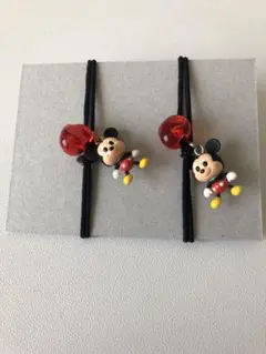 ディズニー　ミッキーマウス　ヘアゴム　平成レトロ