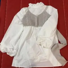 【GRL】グレイル　 リボン付きビスチェ オフベージュ　入学式　発表会