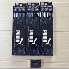 新品　PUMA　三角かきかたえんぴつ　B 3ダース　36本入　六角軸 消ゴムのサムネイル