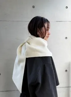 完売 decollte accessory wool river stole