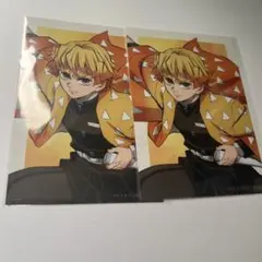 鬼滅の刃　無限城編　オンラインくじ　ランダムブロマイド　我妻善逸二枚セット