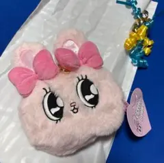 新品　Esther Bunny エスターバニー ぬいぐるみリールパスケース　桃