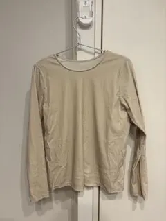 Ray BEAMS ストレッチベロアクルーネックTシャツ