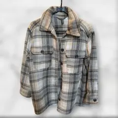 H&M チェック柄シャツジャケット XS 秋冬 アウター