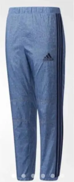 新品　adidas アディダス　デニム風パンツ　裏起毛150シャカシャカパンツ