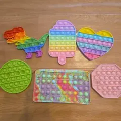 プッシュポップ 知育玩具 5点セット ポーチ付きのサムネイル