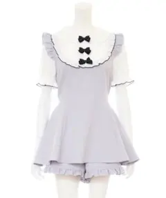 シークレットハニー　リボンフリルレイヤード風半袖セットアップ