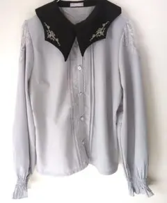 axes femme POETIQUE コウモリカラーブラウス 長袖（欠品あり）