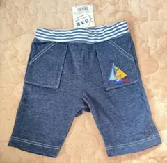 ミキハウス　パンツ　80サイズ　スパッツ　マリン　ネイビー