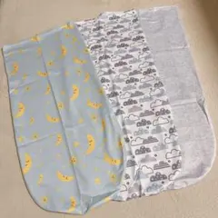 月末SALE❤️人気❤️赤ちゃん　おくるみ　スワドル　白×グレー 雲　新生児　夜泣き