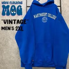 《US古着》ヴィンテージ カレッジ スウェット/パーカー ロゴ メンズ2XL
