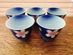 桜模様 湯呑み 5客セット