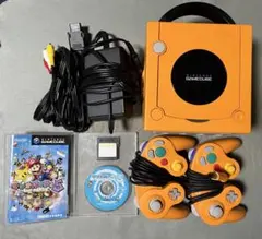 ゲームキューブ オレンジ 本体 コントローラー2個+マリオパーティ5セット