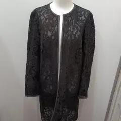 sh4375 RALPH LAUREN　長袖 カーディガン ブラック系 レースのサムネイル