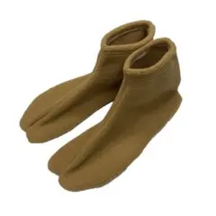 あったかフリース 足袋 24.5cm〜25.0cm キャメル