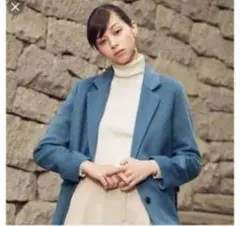 GU チェスターコート ブルー