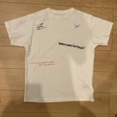 【新品】メッセージプリント クルーネックTシャツ ホワイト
