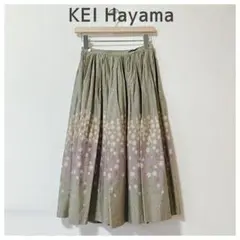ケイハヤマプリュス ほんのり和テイスト 優しい色合い 巻きスカートのサムネイル