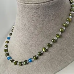 【淡水本真珠★天然石★パールネックレス★ハンドメイド★ファッション★ネックレス】